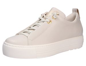 Paul Green Sneaker - Weiß Glattleder Größe: 39 Normal