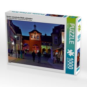 Calvendo Durchs romantische Städle schlendern 1000 Teile Puzzle quer 640x480mm, Laue Ingo; 7271211