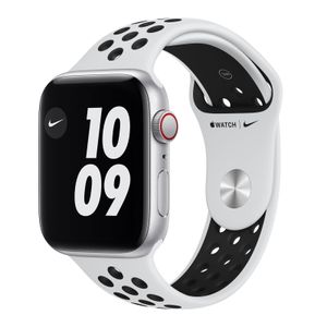 Apple Watch Nike 44mm GPS+4G 1,78 Zoll Smartwatch inkl. Nike Sportarmband silber