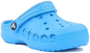 Crocs Baya Kinder Clog Sandale mit Rückengurt in Ozean (28/29; Blau)