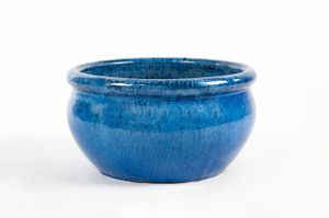 Blumentopf Keramik "Evergreen" 34cm Blau