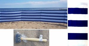 Windschutz Sonnenschutz Sichtschutz für Strand Urlaub Camping 5 m inkl. Hammer