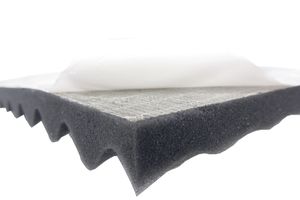 Dibapur ® Nubbed foam - samolepiaca pena (50x50x 2 cm) Akustická pena Nubbed foam - zvukovoizolačné rohože pre účinnú zvukovú izoláciu