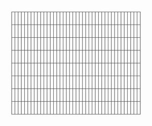 Doppelstab-Gittermatte, Typ 6/5/6, ohne Überstand, Breite 2000 mm x Höhe 1600 mm, Farbe: anthrazit