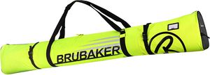 BRUBAKER Carver Champion Skitasche für 1 Paar Ski und Stöcke - Neon Gelb/Schwarz - 190 cm
