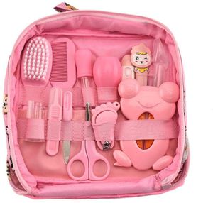13-teilig Baby Healthcare Kit, Baby Pflegeset, Baby Beauty Set Mit Thermometer Und Tragetasche, Pink, 24x21cm