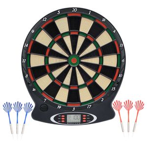 vidaXL Elektrische Dartscheibe mit Darts Schwarz Polypropylen