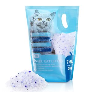 Nobleza Silikat Kristalle Katzenstreu 7.6L/3KG - Hochwertige, staub- und klumpenfreie Katzenstreu mit überlegener Geruchskontrolle und effektiver Flüs