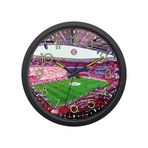 Nástěnné hodiny s logem FC Bayern Mnichov "Svítící ve tmě"
