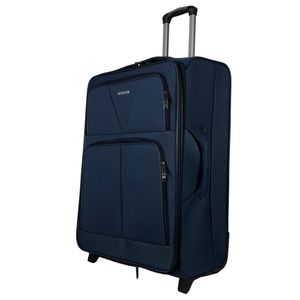 My Travel Bag Reisekoffer 3120 Stoffkoffer 2-Rollen Reisekoffer Trolley Koffer Blau XL
