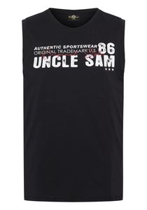 Uncle Sam Tank Top auch weicher Baumwolle 19-3911 Black Beauty XL