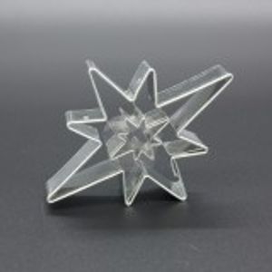 Ausstecher - Sterne 8 Spitzen + Sternchen  Smolík Material:: Metal, Farbe:: Silber, Geschirrspülmaschine:: Nein