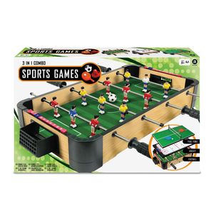 MA - 3-in-1 Tabletop Football, Air Hockey & Pong