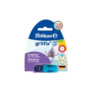 Pelikan Griffix, Manueller Bleistiftspitzer, Blau, Kunststoff, 2 mm, Deutschland, Sichtverpackung