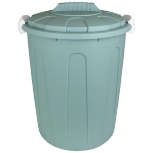 Maxitonne mit Deckel 23L Pastell Grün Windeleimer Abfalleimer Kunststoff Mülltonne Abfalltonne Mülleimer Abfallbehälter Müllsammler