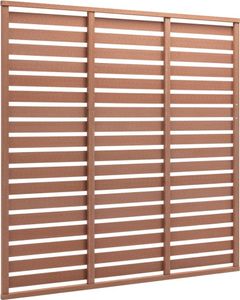 vidaXL WPC plotový panel 180x180 cm hnedý vidaXL WPC plotový panel 180x180 cm hnedý
