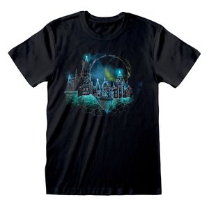 Harry Potter - "Hogwarts" T-Shirt für Herren HE237 (2XL) (Schwarz)