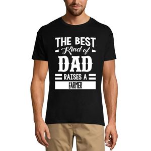 Herren Grafik T-Shirt Die beste Art von Vater zieht einen Bauern auf – The Best Kind Of Dad Raises A Farmer – Öko-Verantwortlich Vintage Jahrgang