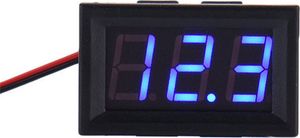 DC 3,2-30 V Zweidraht Voltmeter LED-Panel Digitale Anzeigespannungsmessgerät-Blau