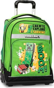 Minecraft Premium Jolly-Rucksack mit Rollen, 36 x 47 x 23 cm