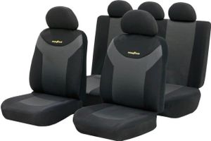 Sada poťahov na auto, Goodyear, čierna, 9 kusov