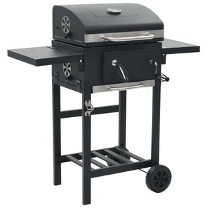 vidaXL 3-in-1 Outdoor-Pizzaofen & Grill Schwarz