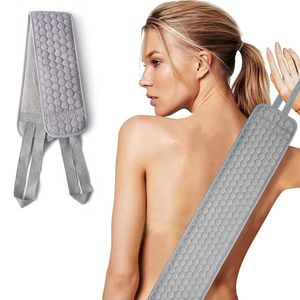 Netz Badeschwamm Eincremehilfe für Rücken Weiche Strapazierfähige für Das Tägliche Baden für Frauen und Männer,(grey)