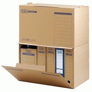 5 ELBA Archivcontainer tric system, braun