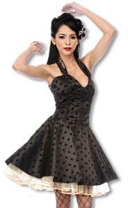 Satin Petticoat Kleid mit Leoparden Muster Damen Größe: L / 40