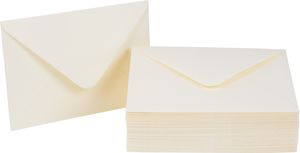 Briefumschläge, DIN C6, 100g/m², 50 Stück Creme