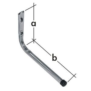 Garagenhalter - Haken gerade,170x350mm - HPP 350 einzeln - Verpackung 1 Stück