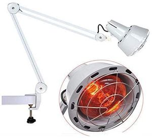 OUKANING Infrarotlampe Strahler Wärmelampe Rotlicht Lampe mit Clip/Infrarot Hitze Tpie Wärmelampe Physiotpie Health Schmerzlinderung Klemme