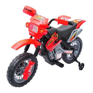 HOMCOM Kinderauto Kinderwagen Elektroauto Kinderfahrzeug Kindermotorrad Quad Elektroquad Kinderquad Elektromotorrad (Motorrad/rot)