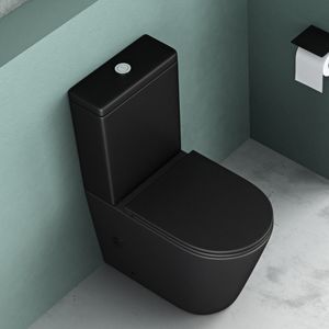 Mai & Mai Stand-WC 108T aus Keramik spülrandloses-WC Anthrazit 36x63x82 cm bodenstehende-Toilette inkl. Spülkasten Mai & Mai Stand-WC 108T aus Keramik spülrandloses-WC Anthrazit 36x63x82 cm bodenstehende-Toilette inkl. Spülkasten