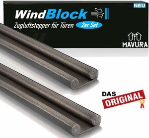 Tesnenie dverí WindBlock Tesnenie dna dverí Windstopper Izolačná súprava 2 ks