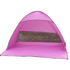 Camping Zelt 3-4 Personen Wasserdicht Zelt Ultraleicht Trekking Zelt Kuppelzelt Einfach Aufbauen für Wandern Outdoor Camping -Rosa