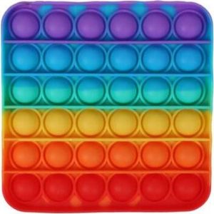Rainbow Bubble Toy Pop it Quadrat