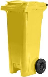 Hardwex Mülltonne 80 l Gelb