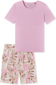 Schiesser Damen Schlafanzug kurz powder pink 36  ST