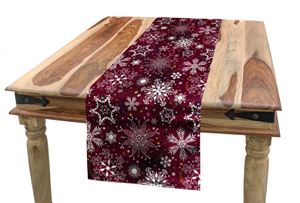 ABAKUHAUS Schneeflocke Tischläufer, Weihnachten, Esszimmer Küche Rechteckiger Dekorativer Tischläufer, 40 x 180 cm, Mehrfarbig