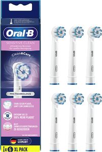 Oral-B Aufsteckbürsten - Sensitive Clean - 6er Pack - weiß