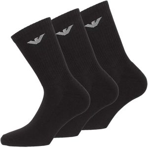 EMPORIO ARMANI Herren Socken (3er Pack) Schwarz/Black One Size