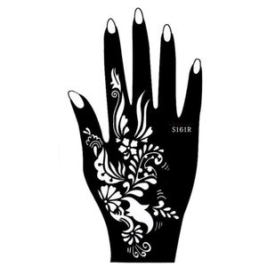 Henna Tattoo Schablone für die Rechte Hand