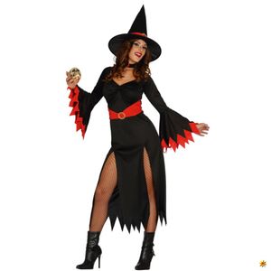 Halloween Kostüm rote Hexe Bruja, Größe:L