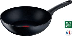 Tefal Black Stone G28119, Rund, Wok-/Bratpfanne, Schwarz, Mineralia +, 175 °C, Aluminium