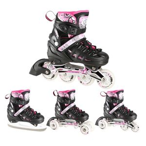 Nh10905.2 Pink Size.m(35-38) Łyżwy 4W1 Nils Extreme