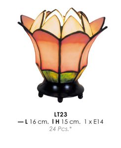 Tiffany Decoleuchte Durchmesser 16cm, Höhe 15cm LT23 Leuchte Lampe