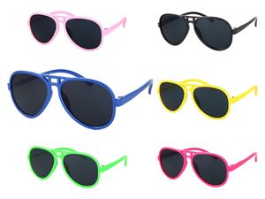 Sportliche Vintage Kinder Pilotenbrille Sonnenbrille Viper , Variante wählen:K-116 rosa