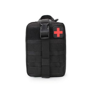 Molle Tasche groß in Schwarz Erste Hilfe IFAK Tactical Medical First Aid Pouch mit vielen Extras ca. 3,5 Liter (Schwarz)