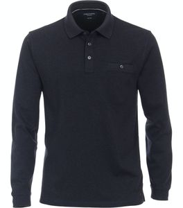 Casa Moda - Herren Polo-Shirt Langarm (403478000), Größe:XL, Farbe:Blau (147)